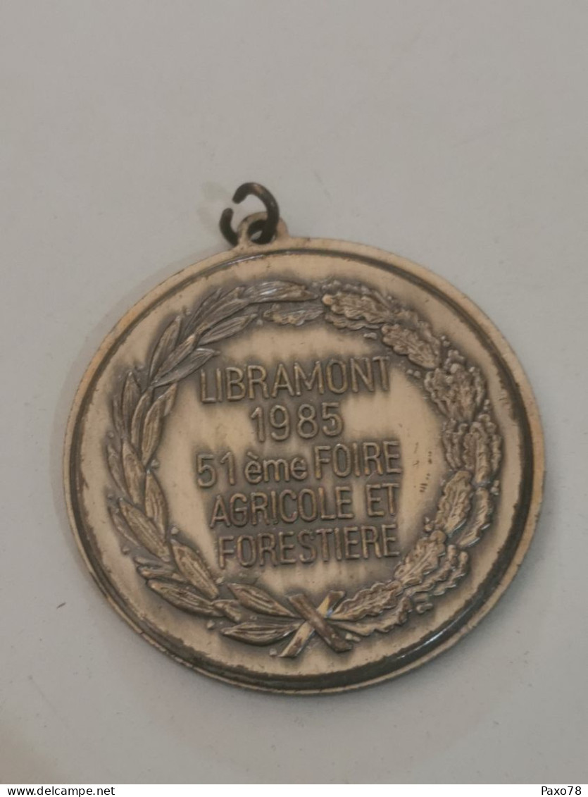 Médaille Belgique, Libramont 1985, Le Cheval De Trait Ardennais - Autres & Non Classés