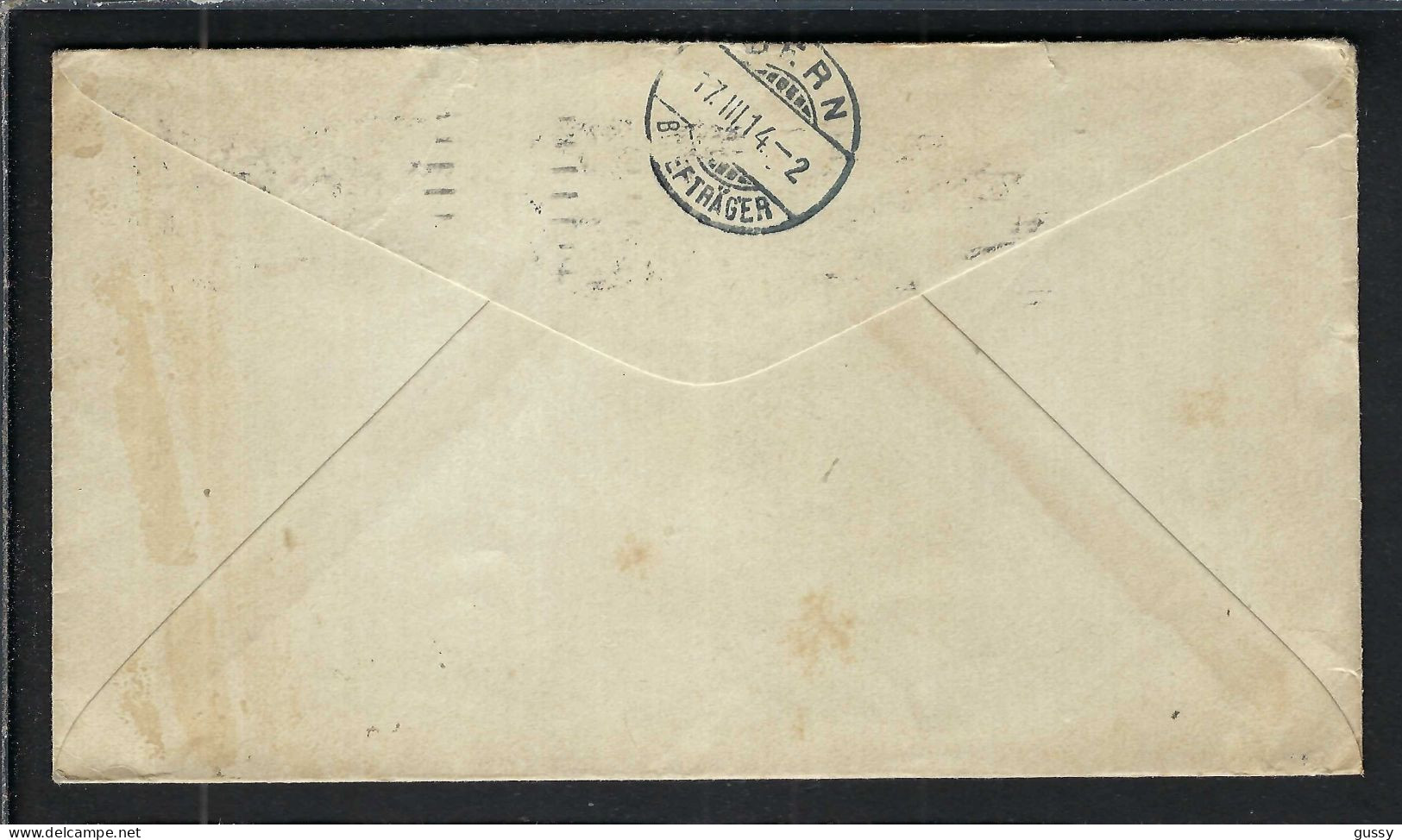 ETATS-UNIS 1914: LSC De New-York Pour Berne (Suisse) Taxée 30c - 1901-20