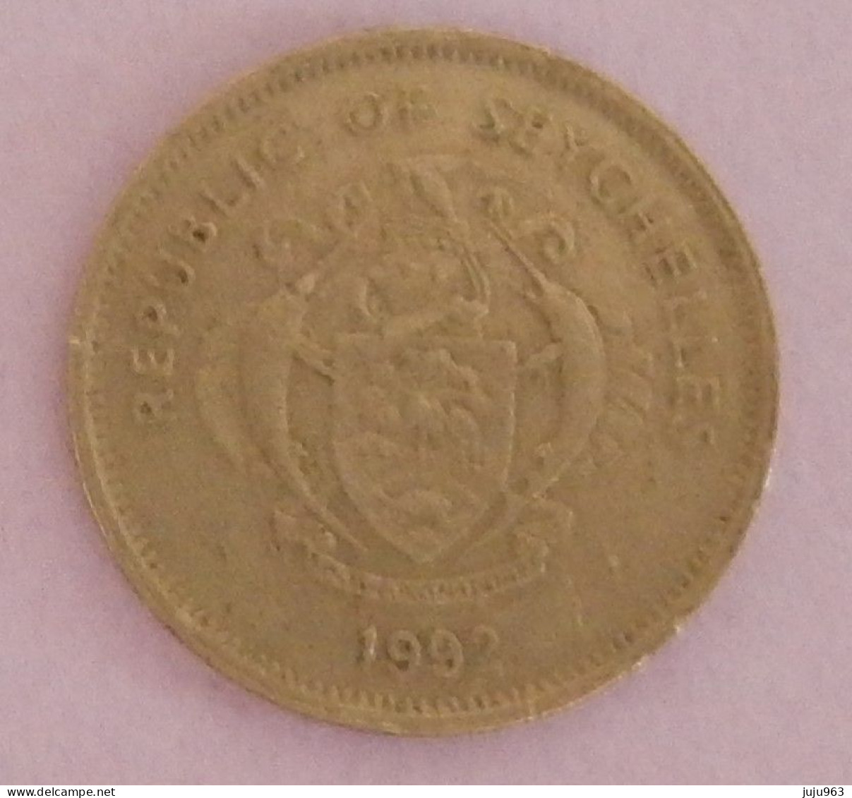 SEYCHELLES 1 RUPEE  ANNEE 1992 VOIR 2 SCANS - Seychellen