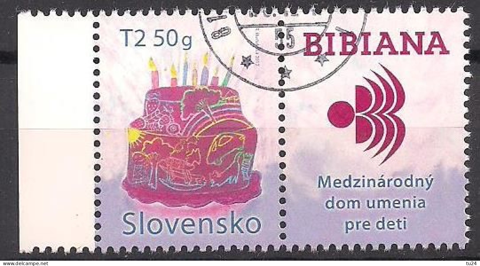 Slowakei  (2012)  Mi.Nr.  683 + Zierf.  Gest. / Used  (1hc17) - Oblitérés