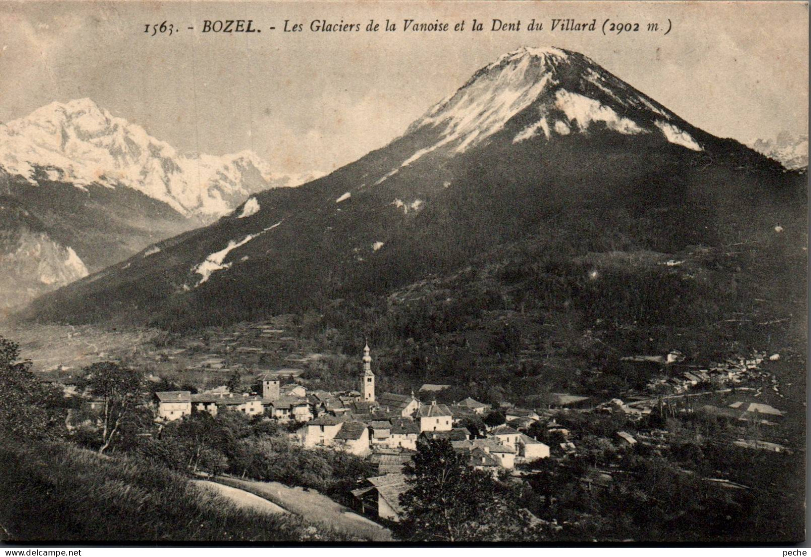 N°113117 -cpa Bozel -les Glaciers De La Vanoise Et La Dent Du Villard- - Bozel