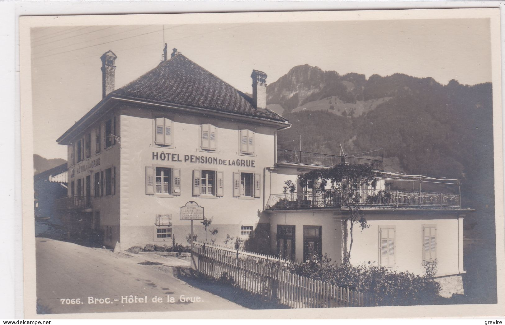 Broc, Hôtel Pension De La Grue - Broc