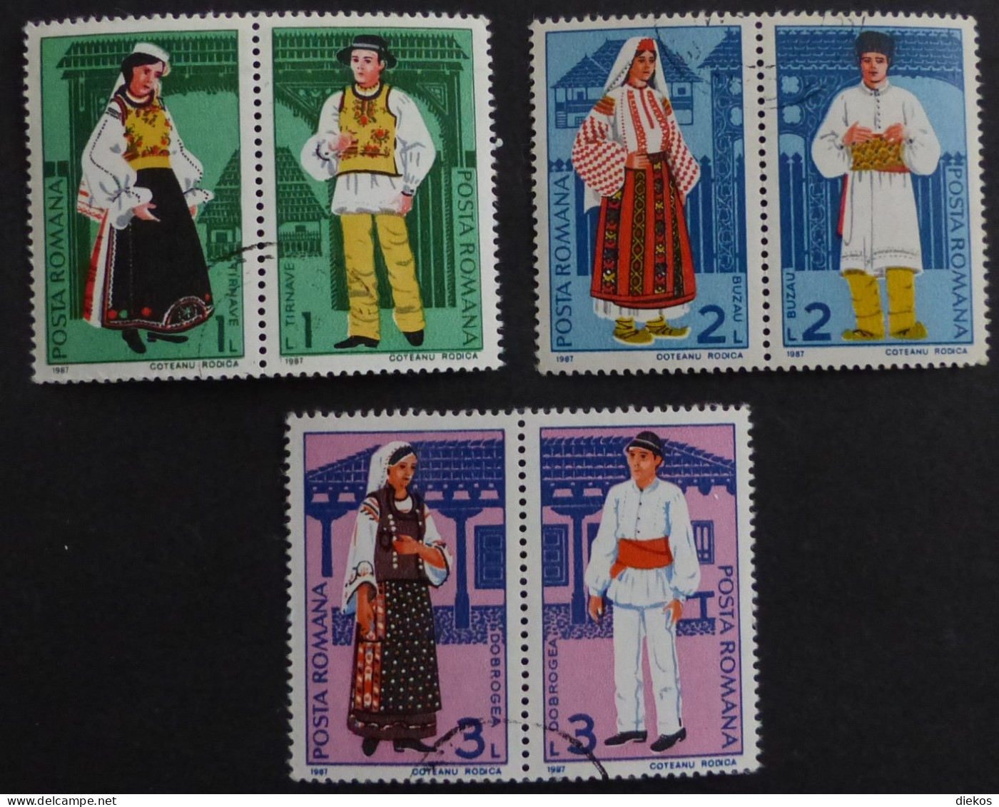 Romana - Roemenië 1987   Michel: 4398 -03   Trachten   #6078 - Gebraucht