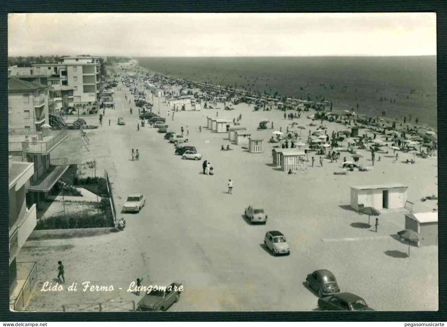 MT319 - LIDO DI FERMO - LUNGOMARE - ANIMATA AUTO CAR 1950 CIRCA - Fermo