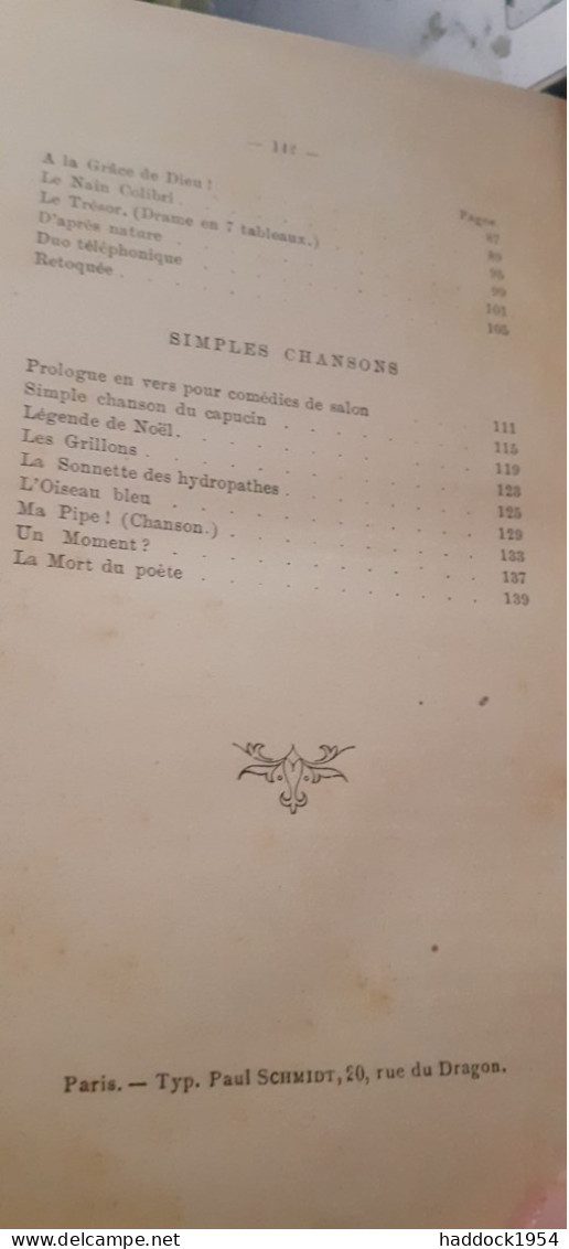 poèmes mobiles monologues et poèmes incongrus  de MAC-NAB léon vanier 1890-1891