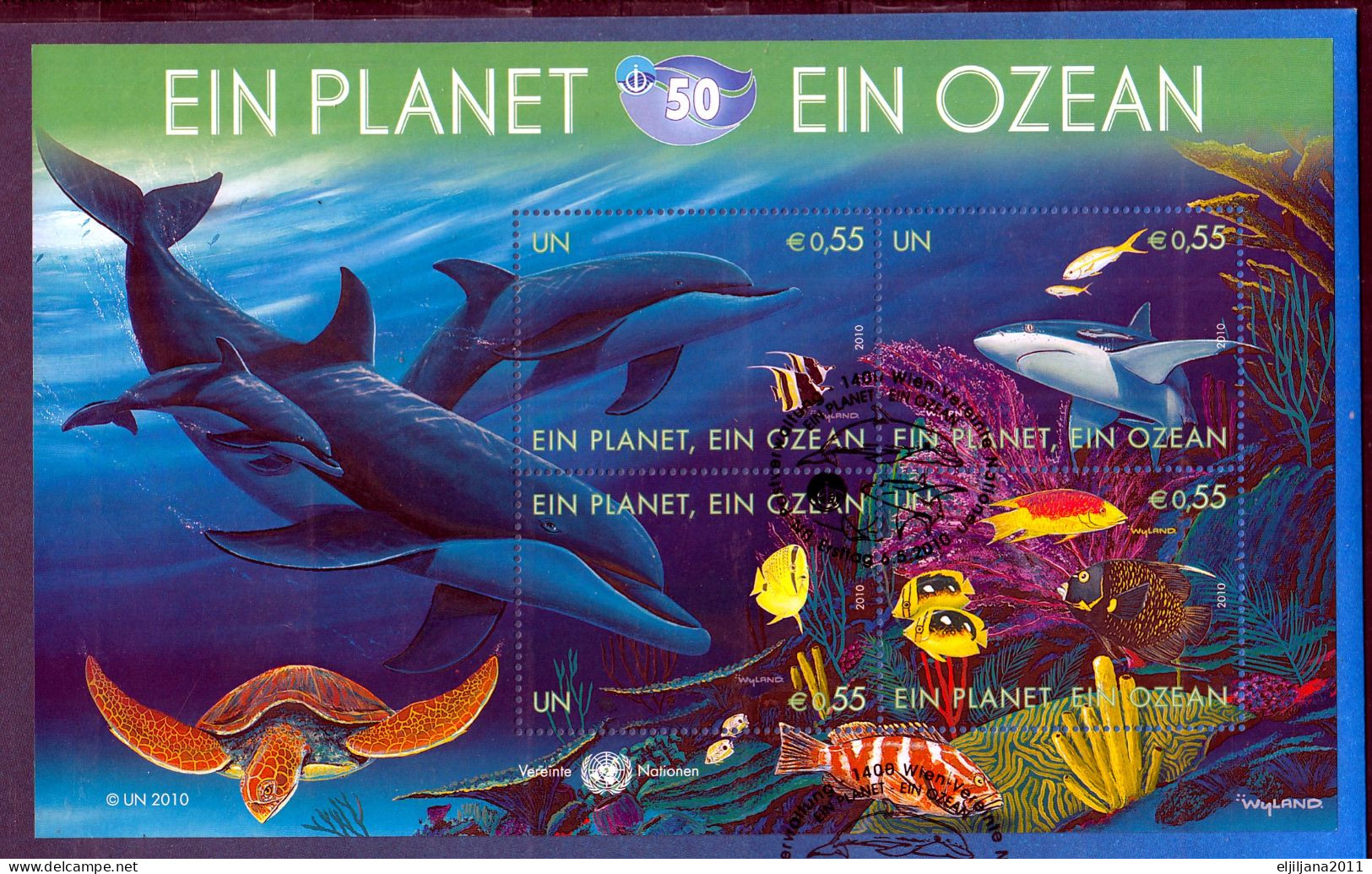 Action !! SALE !! 50 % OFF !! ⁕ UN 2010 Vienna ⁕ EIN PLANET / EIN OZEAN (A PLANET - AN OCEAN) ⁕ 2 XXL FDC Covers - Brieven En Documenten