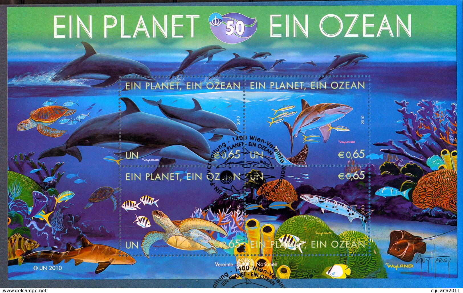 Action !! SALE !! 50 % OFF !! ⁕ UN 2010 Vienna ⁕ EIN PLANET / EIN OZEAN (A PLANET - AN OCEAN) ⁕ 2 XXL FDC Covers - Cartas & Documentos