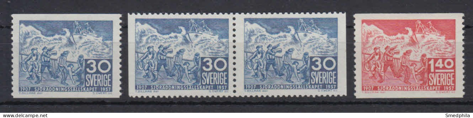 Sweden 1957 - Michel 421-422 MNH ** - Unused Stamps