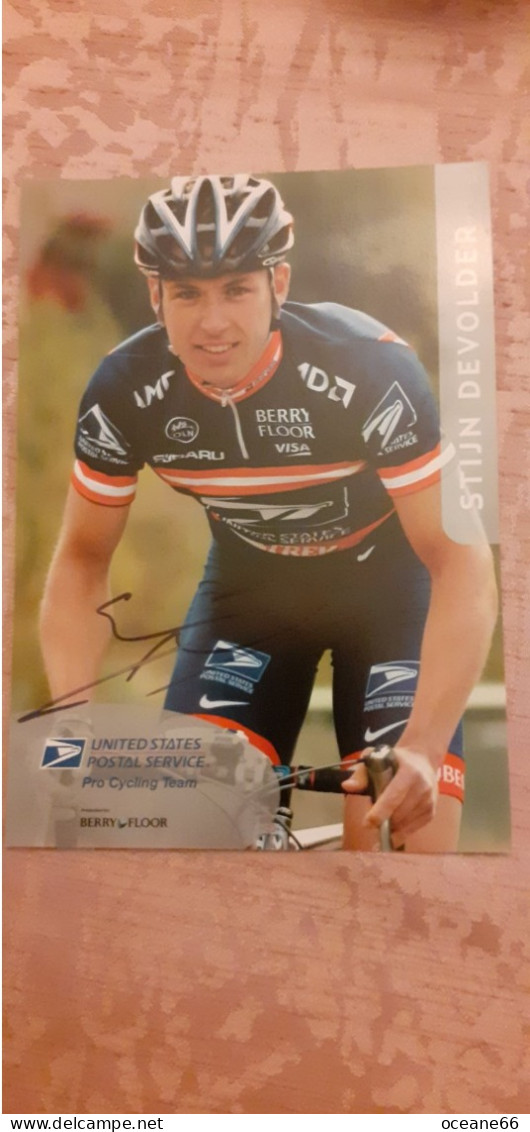 Stijn Devolder Autographe United States Postal Service 2004 - Enciclopedie