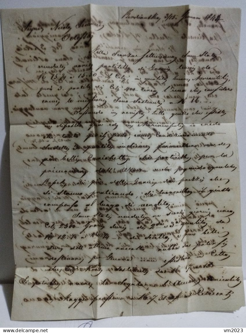 Letter Russia  Odessa 1844. - ...-1857 Vorphilatelie