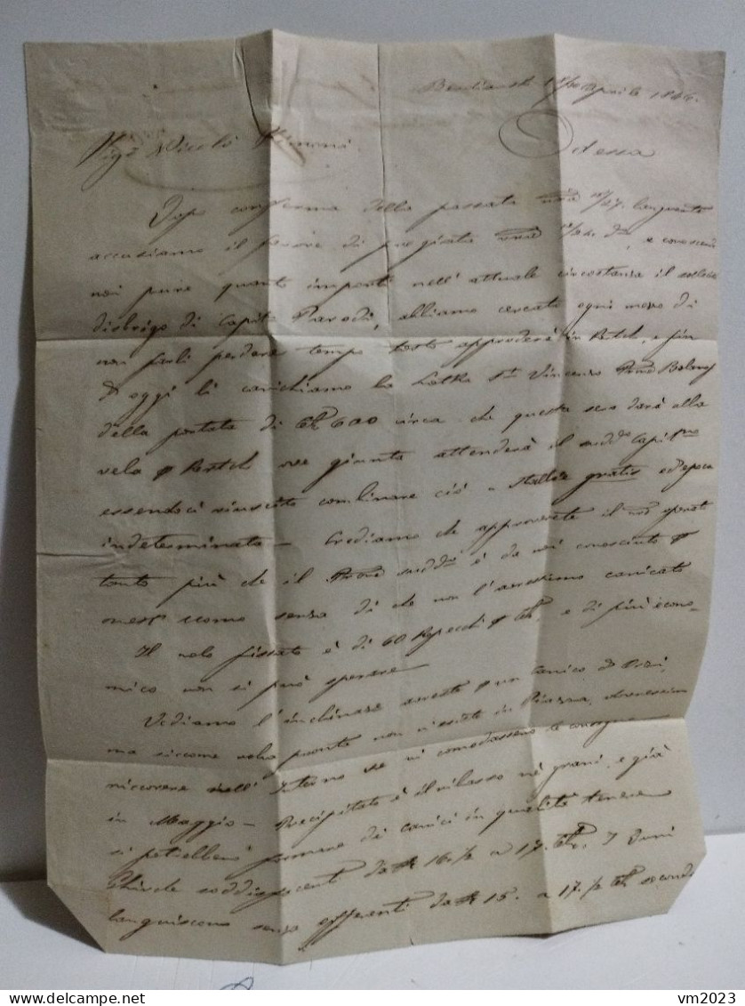 Letter Russia  Berdyansk Odessa 1846 - ...-1857 Préphilatélie