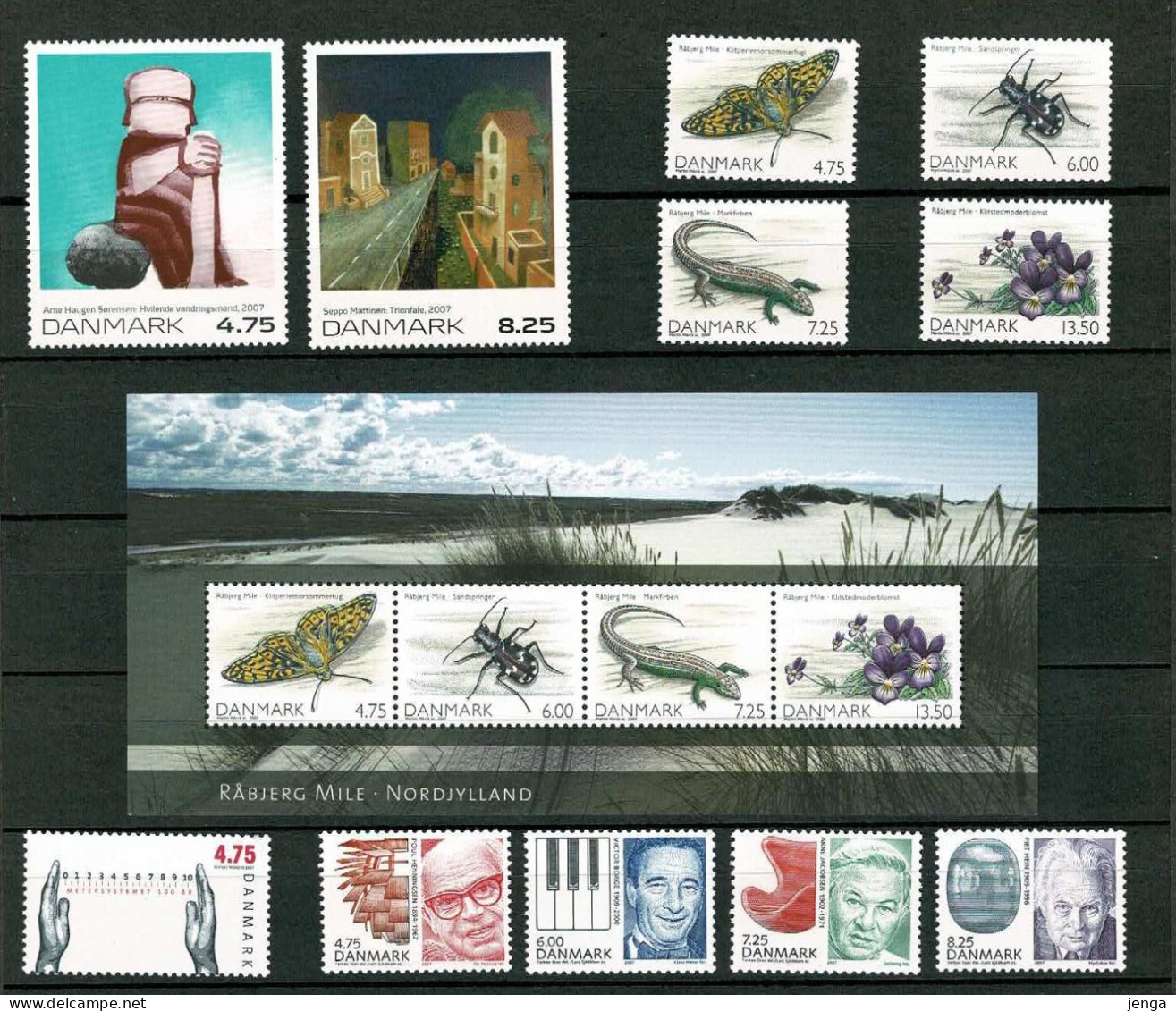 Denmark 2007; Full Year MNH (**). - Années Complètes