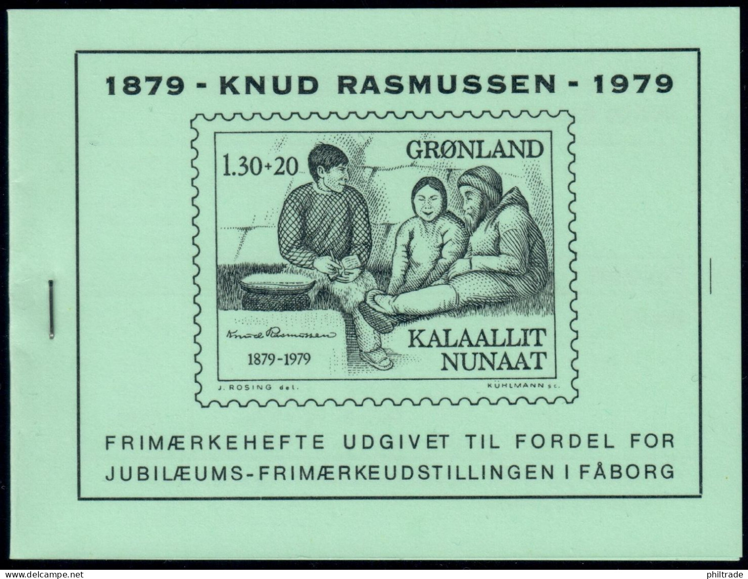 GREENLAND. 1979. Private Booklet. Knud Rasmussen. MNH (DL002) - Markenheftchen
