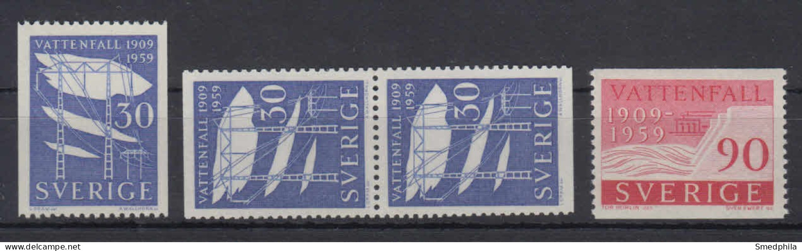 Sweden 1959 - Michel 446-447 MNH ** - Unused Stamps