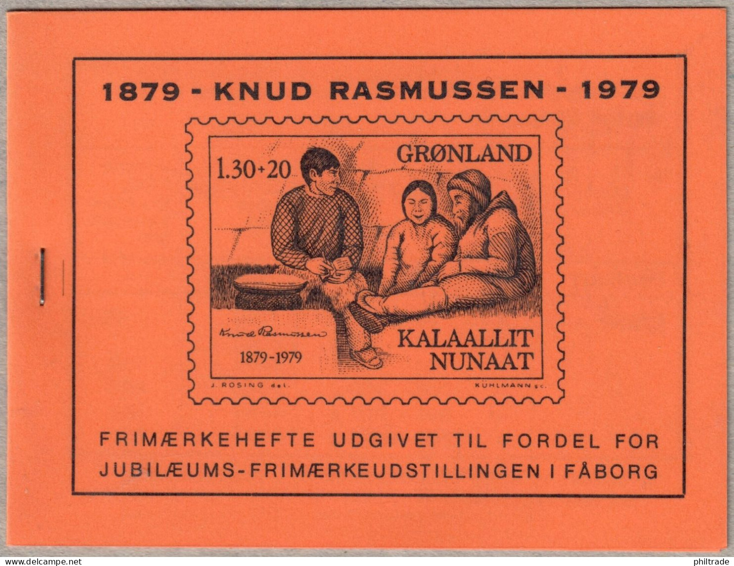 GREENLAND. 1979. Private Booklet. Knud Rasmussen. MNH (DL003) - Booklets