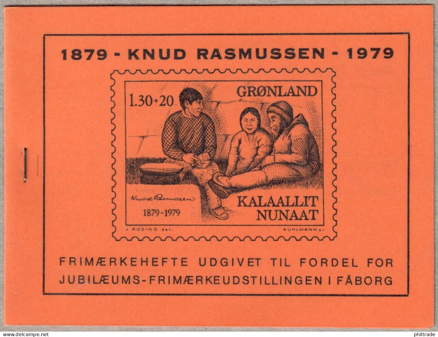 GREENLAND. 1979. Private Booklet. Knud Rasmussen. MNH (DL003) - Markenheftchen