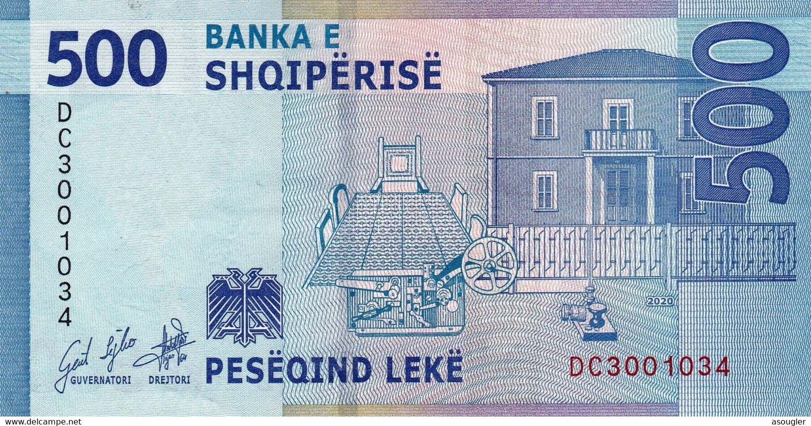 ALBANIA 500 LEKE 2020 (2022) EXF P-NEW "free Shipping Via Regular Air Mail (buyer Risk Only" - Albanië