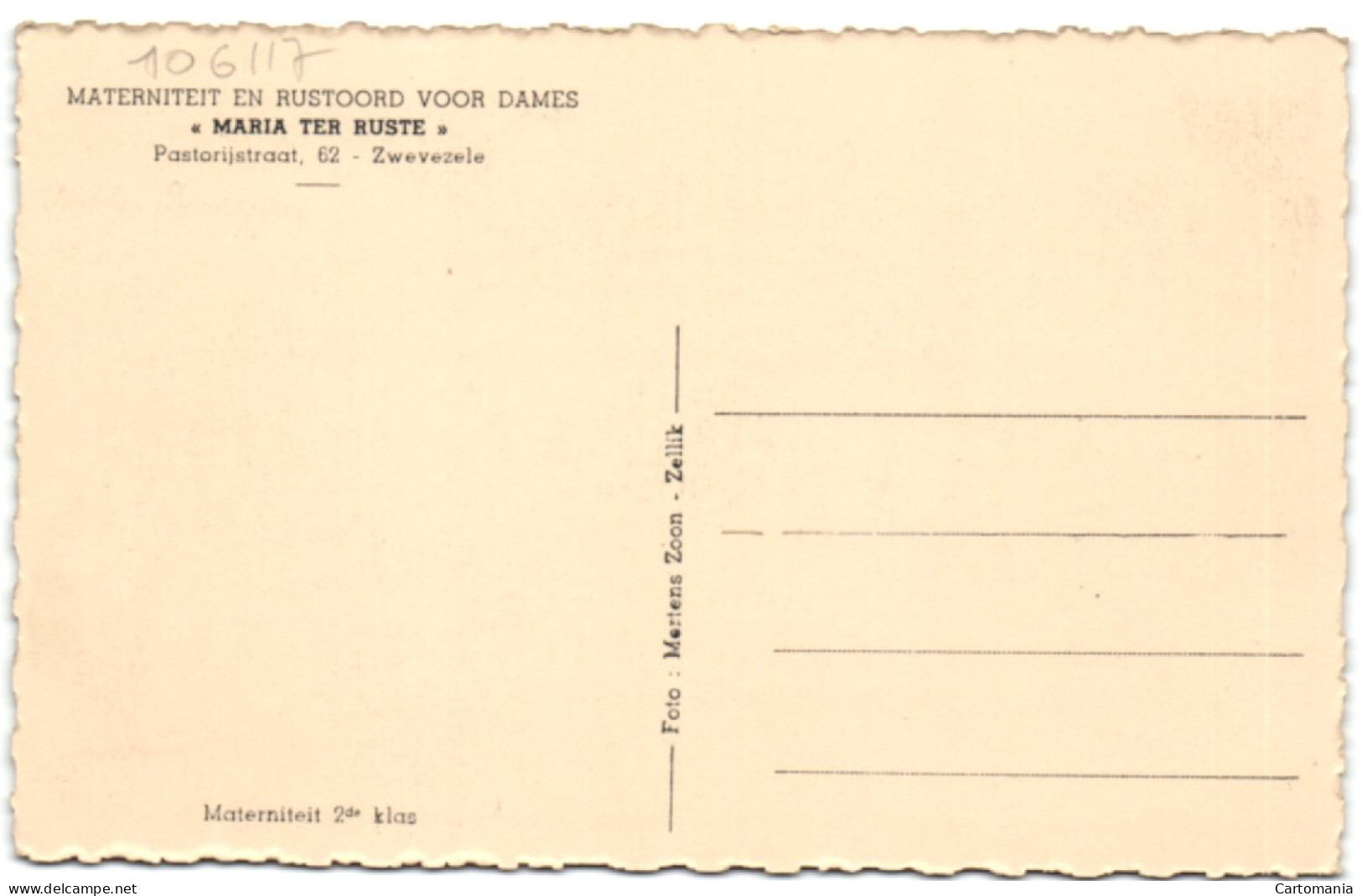 Zwevezele - Maria Ter Ruste - Materniteit 2de Klas - Materniteit En Rustoord Voor Dames - Wingene