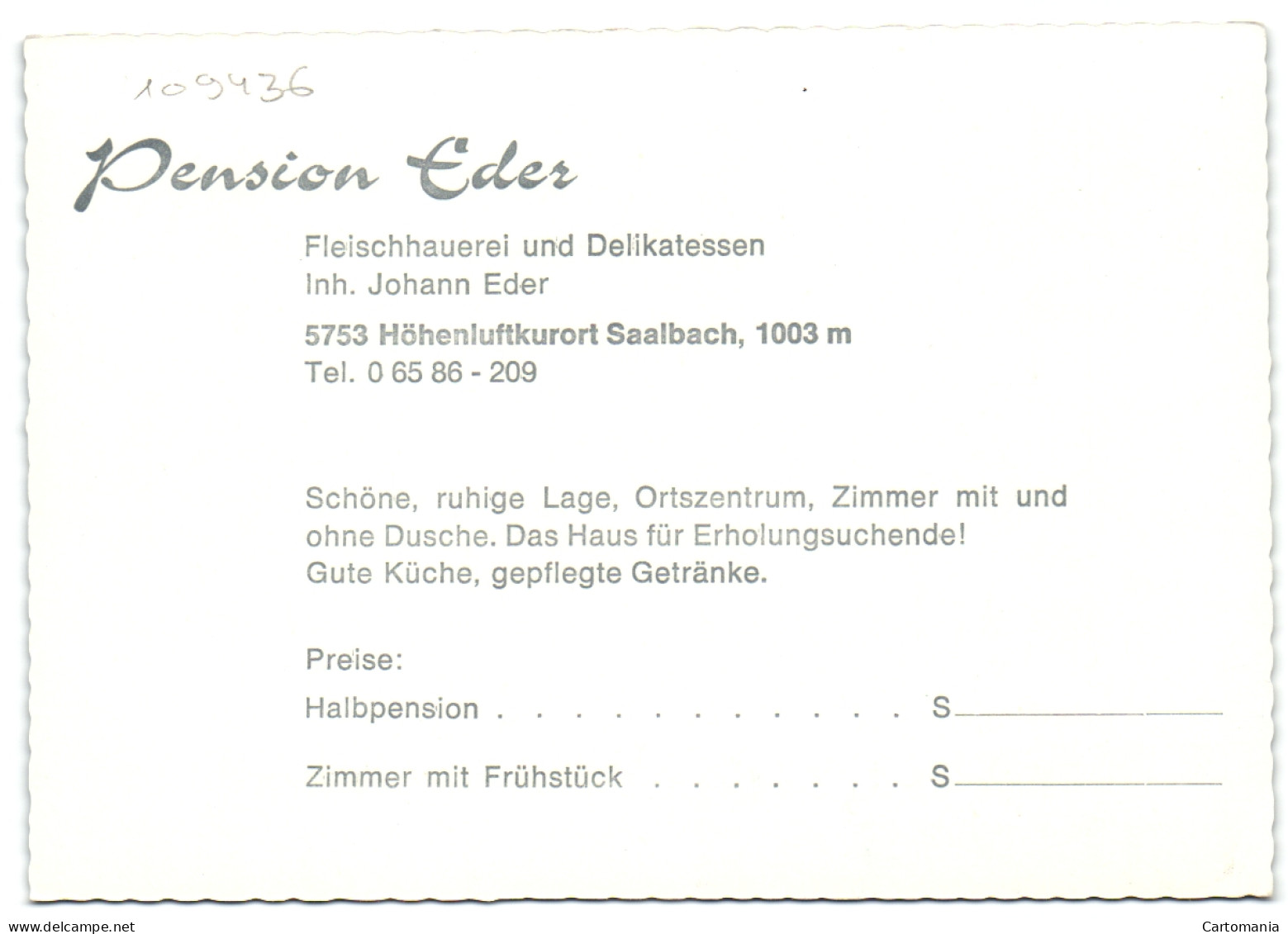 Saalbach - Pension Eder - Saalbach