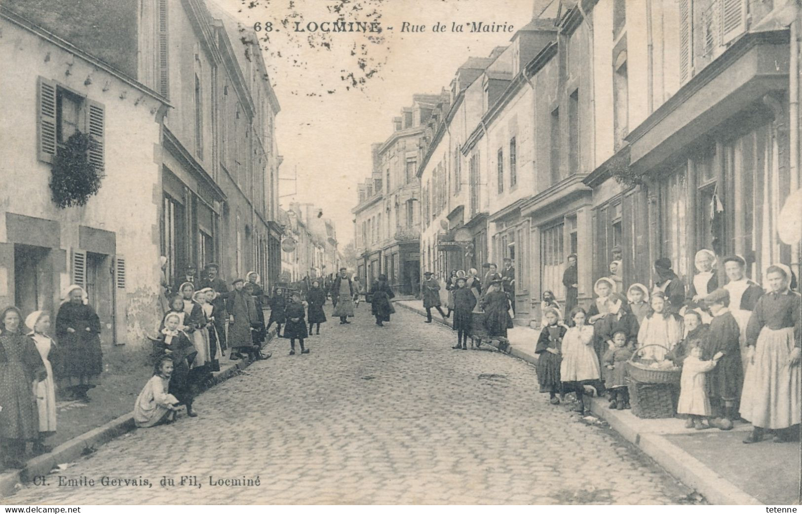 56 - Locminé  Morbihan     Rue De La Mairie - Locmine