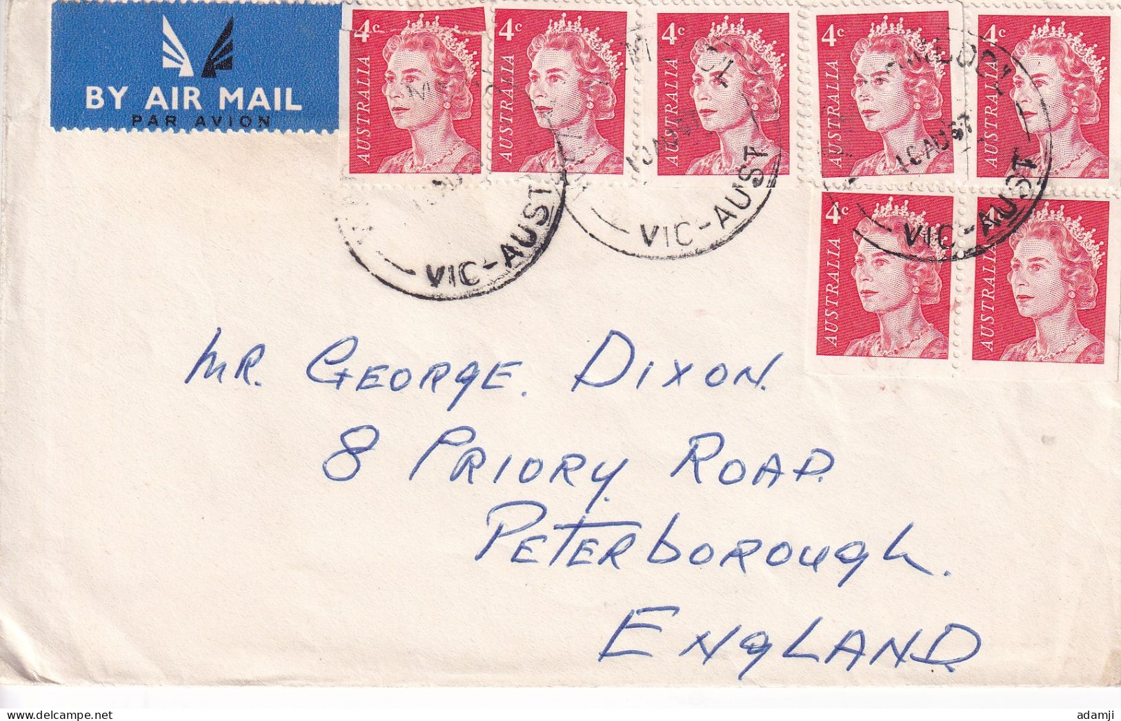 AUSTRALA 1967 QE II. COVER TO ENGLAND. - Brieven En Documenten