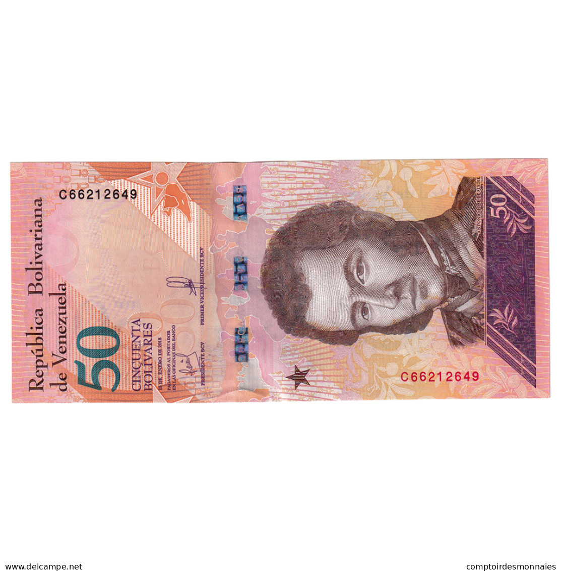 Billet, Venezuela, 50 Bolivares, 2018, 2018-01-15, NEUF - Venezuela