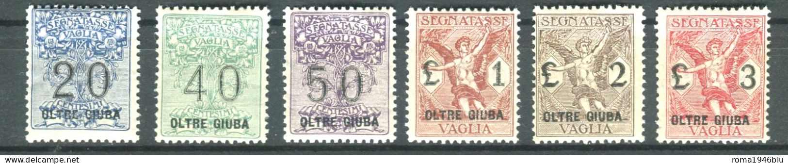 OLTRE GIUBA 1925 SEGNATASSE PER VAGLIA SERIE CPL. ** MNH - Oltre Giuba