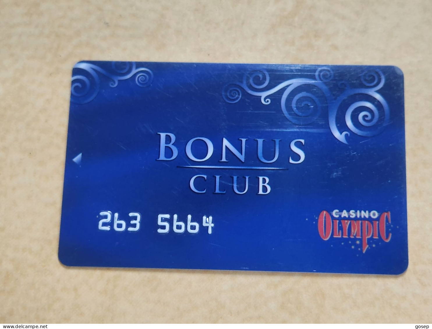 POLSKA-CASINO OLYMPIC-BONUS CLUB-(263-5664)-used Card+1card Prepiad Free - Tarjetas De Casino