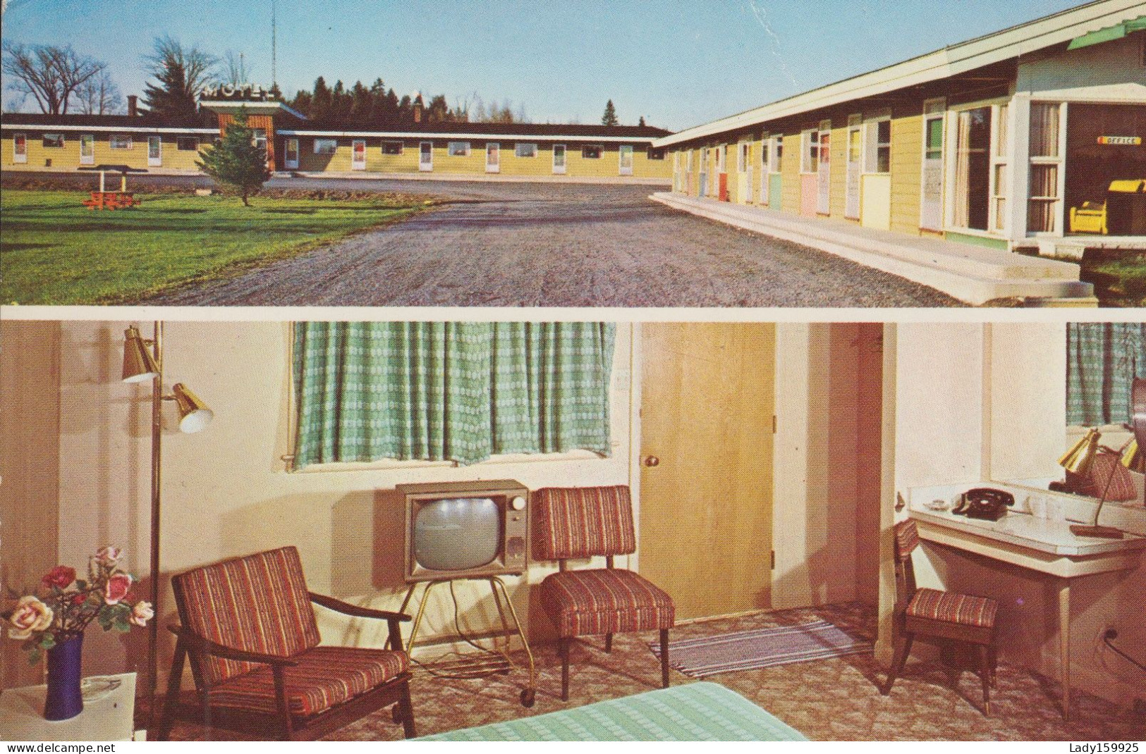 Belval Motel  Granby Québec Canada Office Plusieurs Chambres   Chambre Intérieur TV. Téléphone A Cadran, 2 Scans - Granby