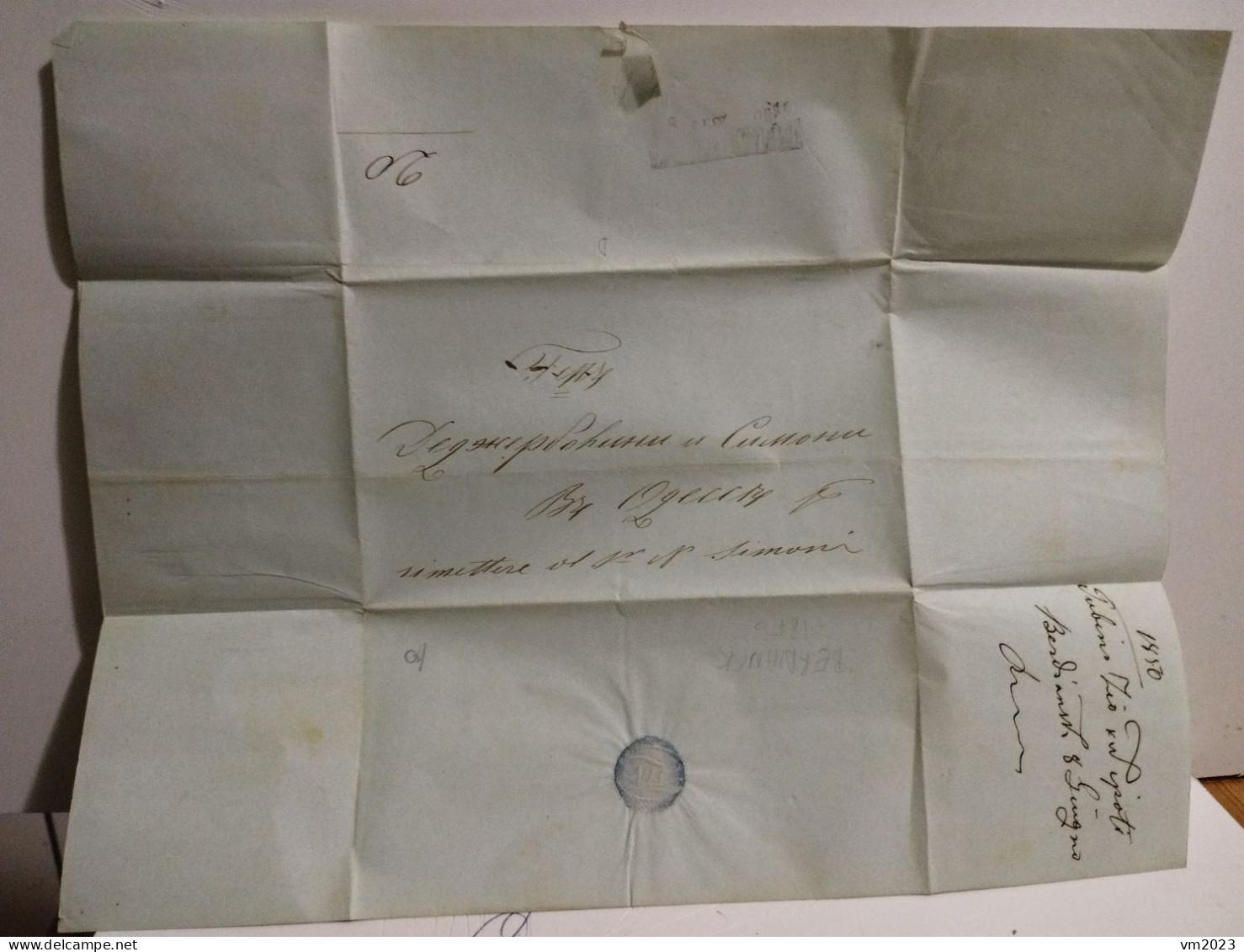 Letter Russia Berdyansk Odessa 1850 - ...-1857 Préphilatélie