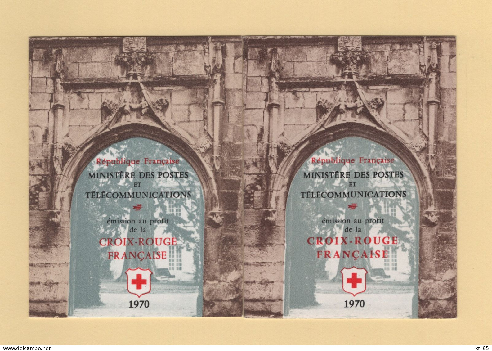 Carnets Croix Rouge - 1970 - Les Deux Types 27mm Et 32mm - ** Neufs Sans Charniere - Cote 115€ - Red Cross