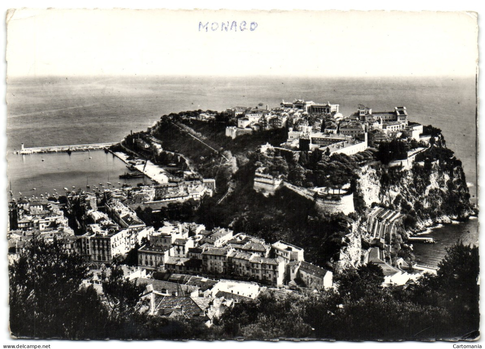 Monaco - Vue Générale Sur Le Rocher De Monaco Et Le Port - Hafen