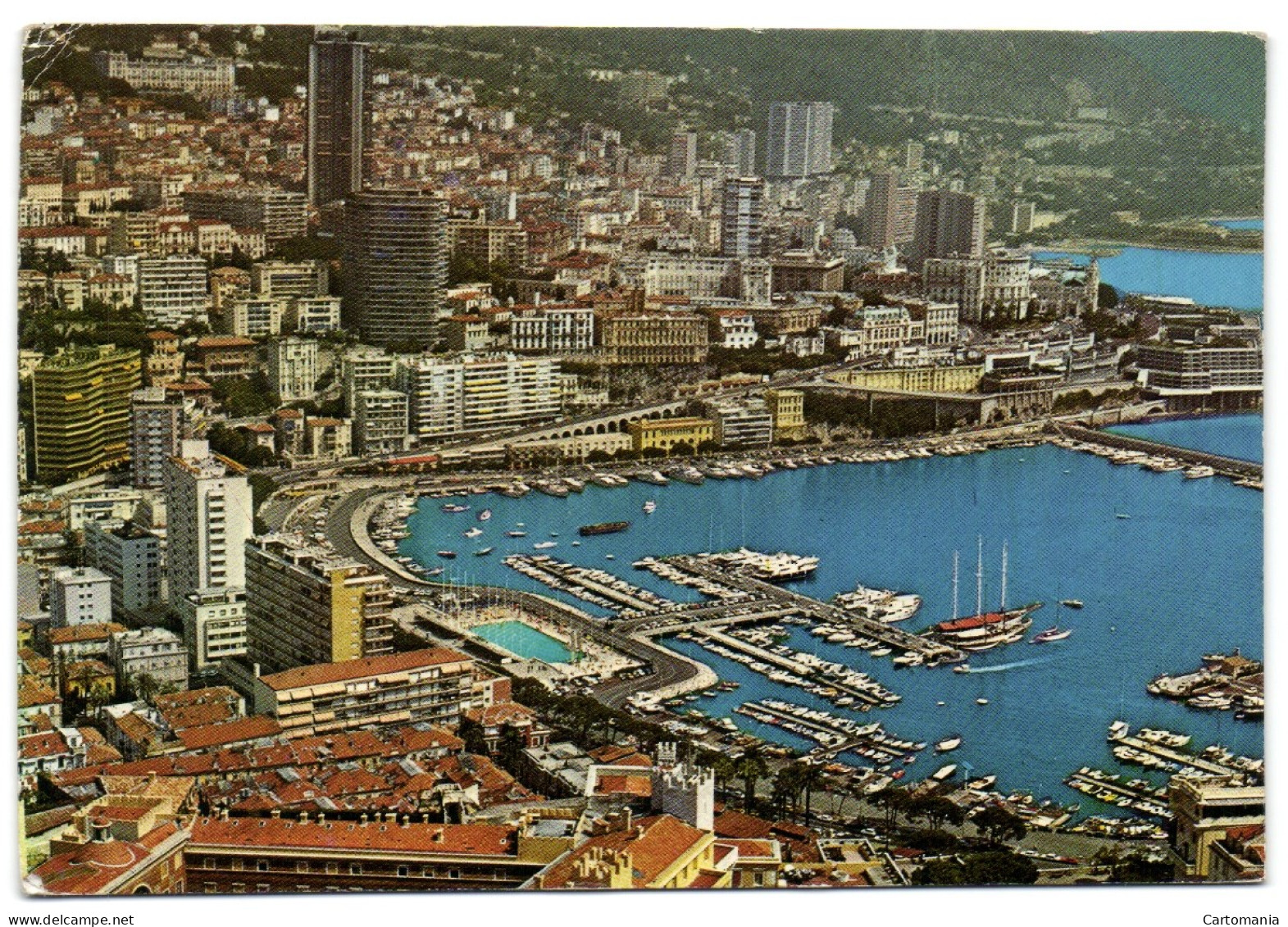 Principauté De Monaco -Vue Aérienne Le Port Et Monte-Carlo - Porto