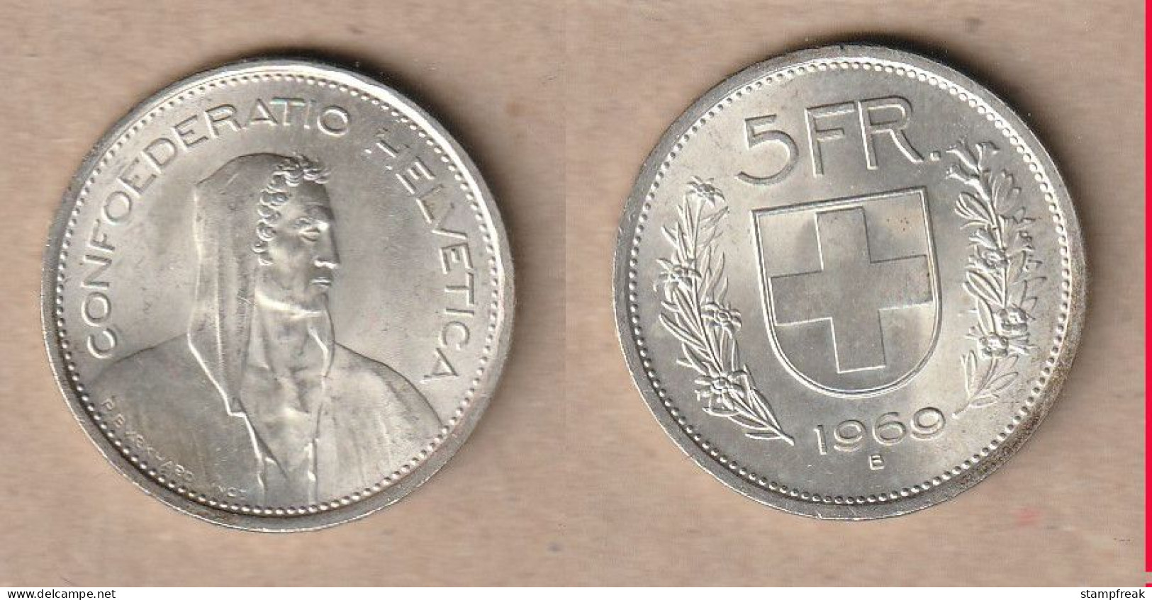 01704) 5 Franken 1969 - Autres & Non Classés