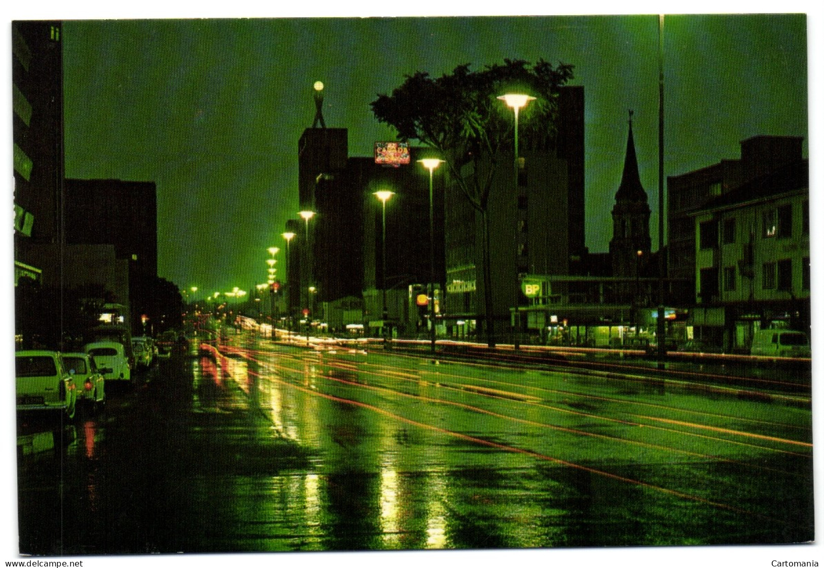 Jameson Avenue At Night - Salisbury - Rhodesia - Zimbabwe