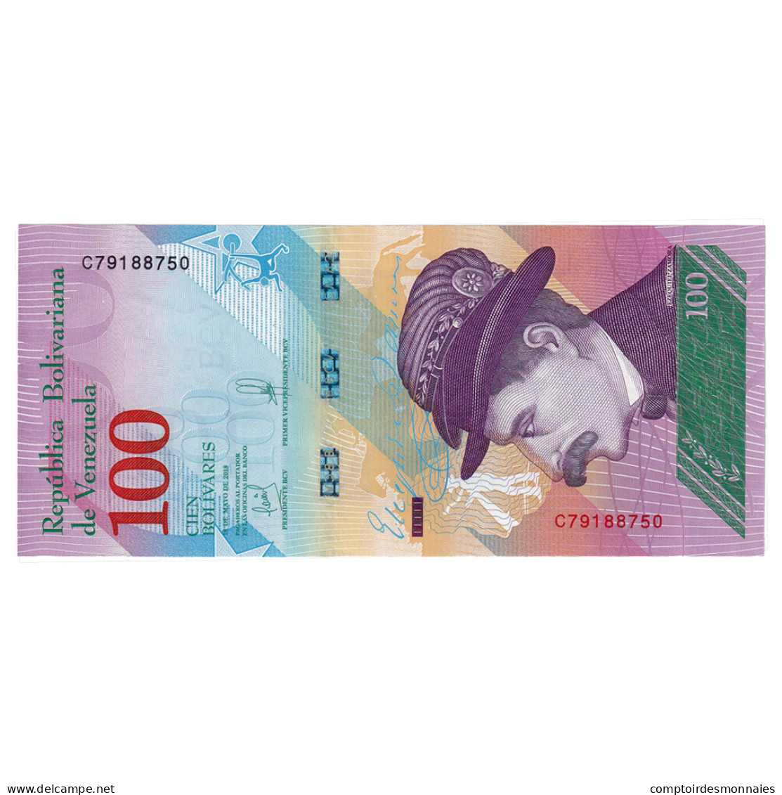 Billet, Venezuela, 100 Bolivares, 2018, 2018-05-18, NEUF - Venezuela