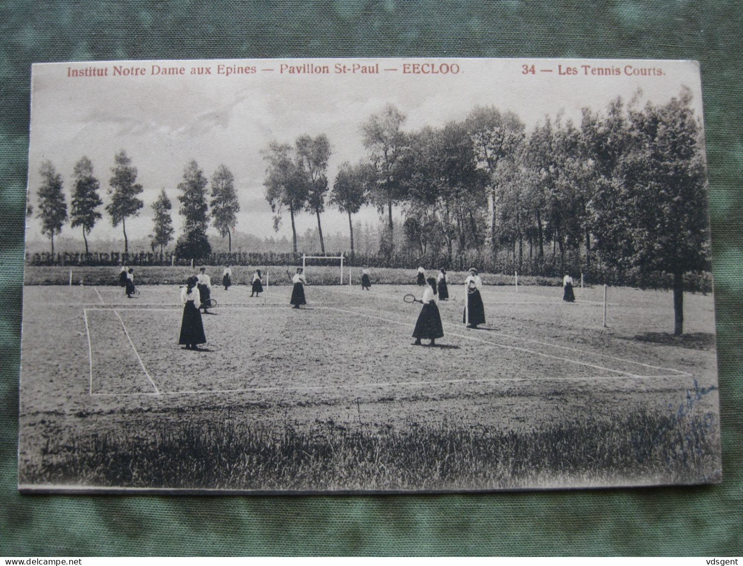 EECLOO - INST. ND AUX EPINES - PAVILLION ST. PAUL - LES TENNIS COURTS 1920 - Eeklo