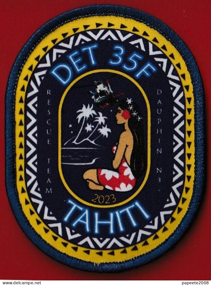 Polynésie Française / Aéronavale / Tahiti - Faa'a / Flottille Det 35F - Tahiti 2023 - Ecussons Tissu