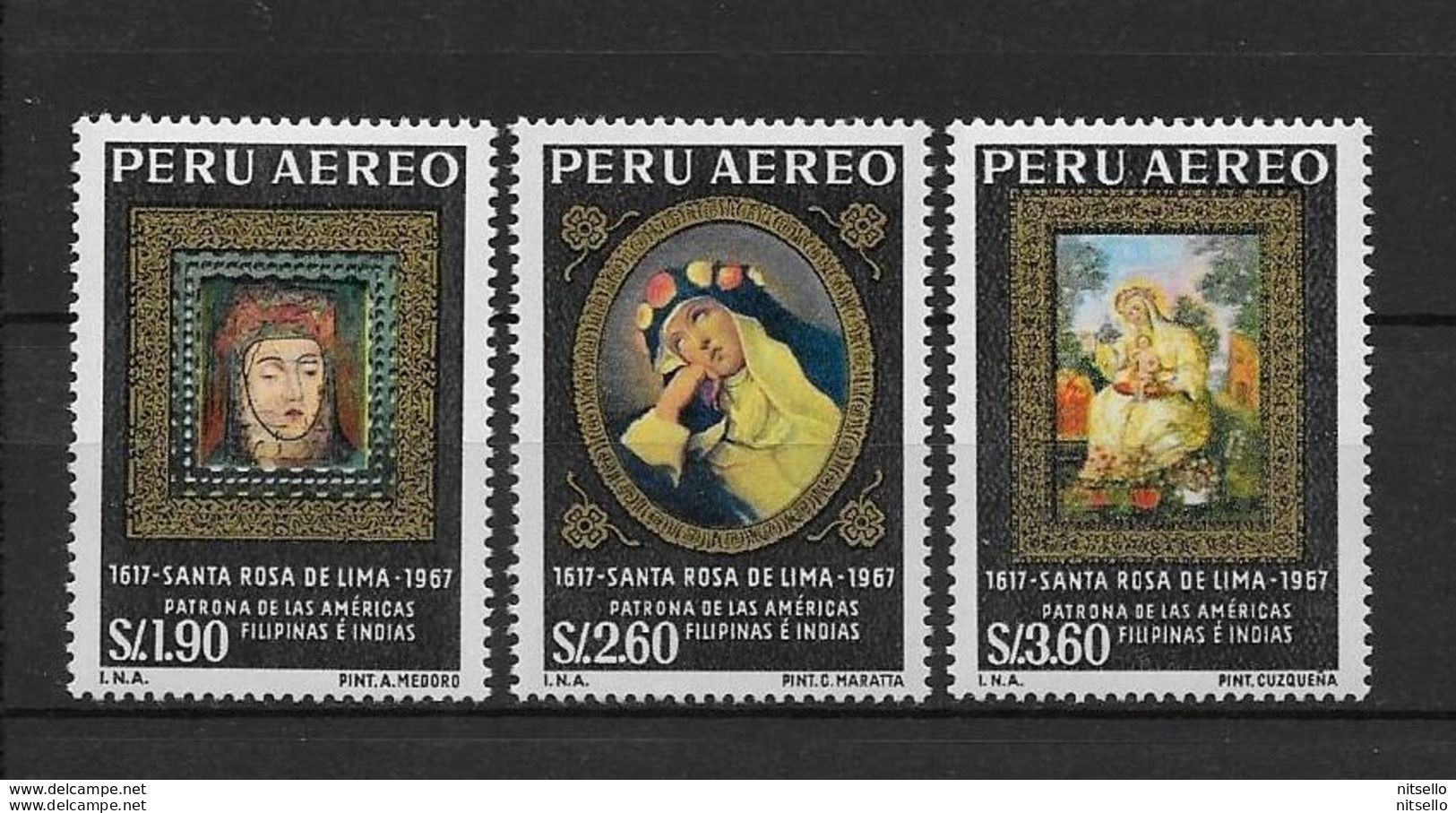 LOTE 1877    ///  (C010)  PERU  -  YVERT Nº:  PA 214/6 **MNH   ¡¡¡ LIQUIDATION !!! - Peru