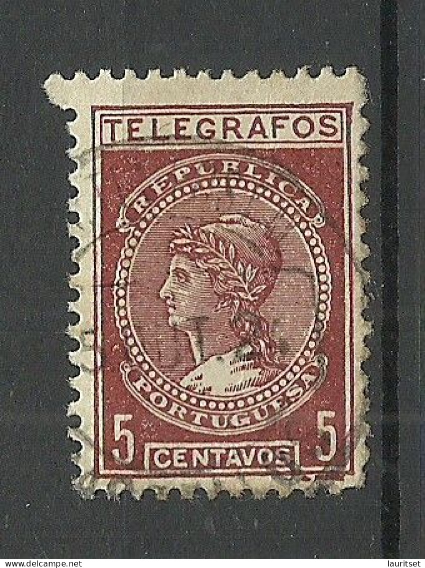 PORTUGAL O 1922 Telegrafos Telegraph 5 Cts. O - Usati