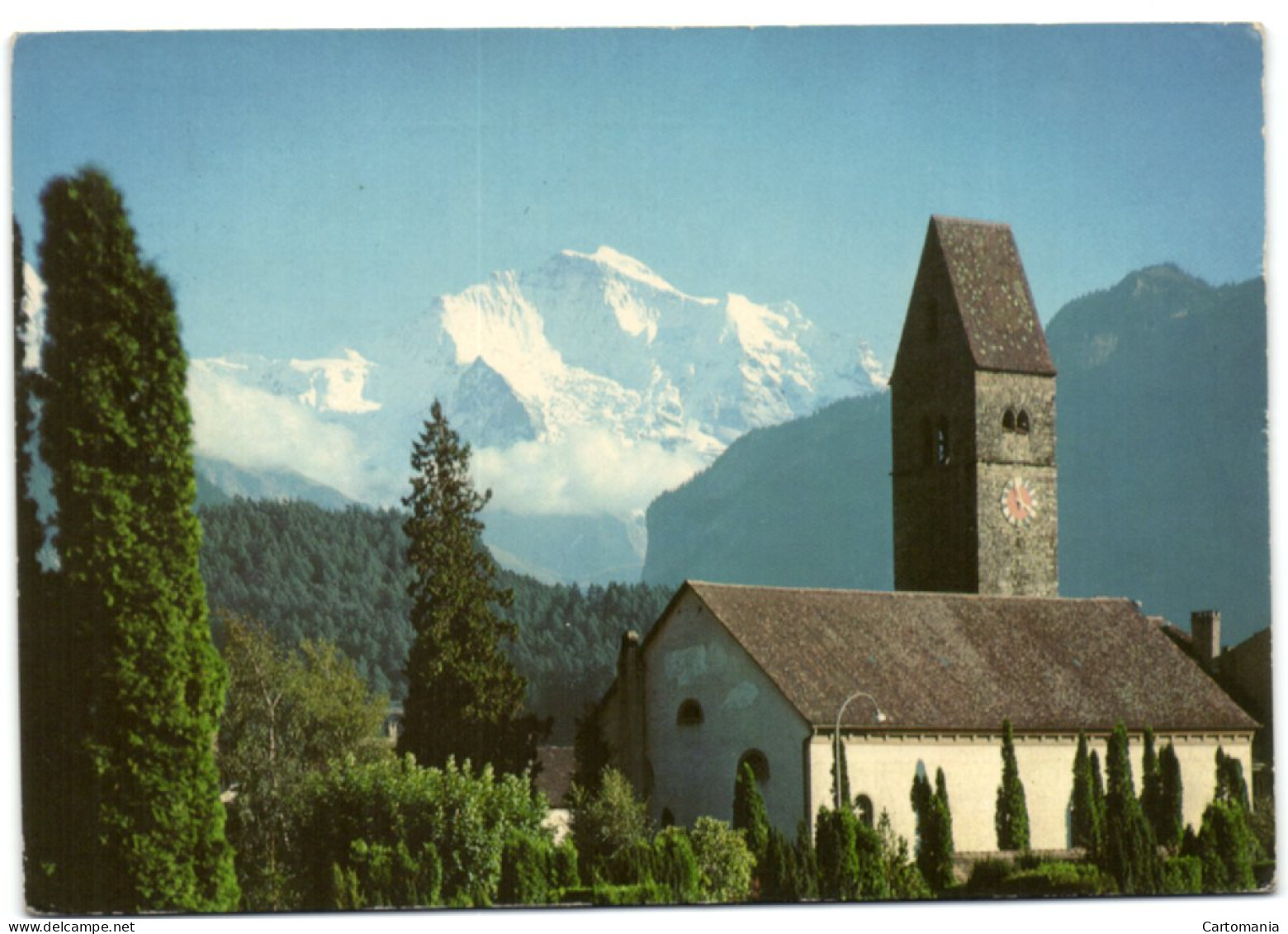 Kirche Unterseen Mit Jungfrau - Unterseen
