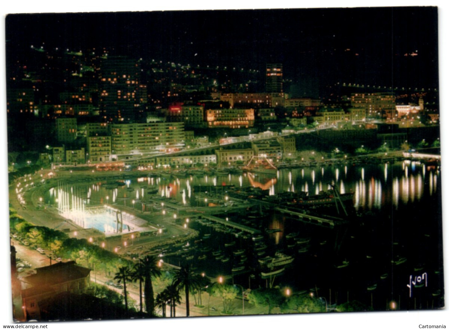 Principauté De Monaco - Le Port De La Condamine Et Monte-Carlo La Nuit - Hafen