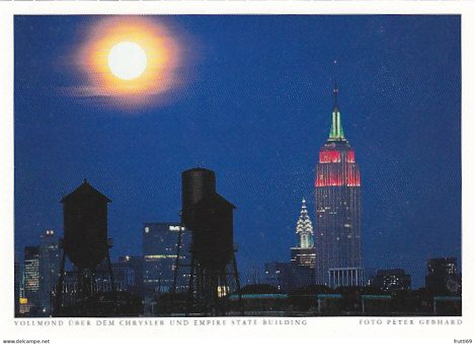 AK 172052 USA - New York - Vollmond über Dem Chrysler Und Empire State Building - Empire State Building