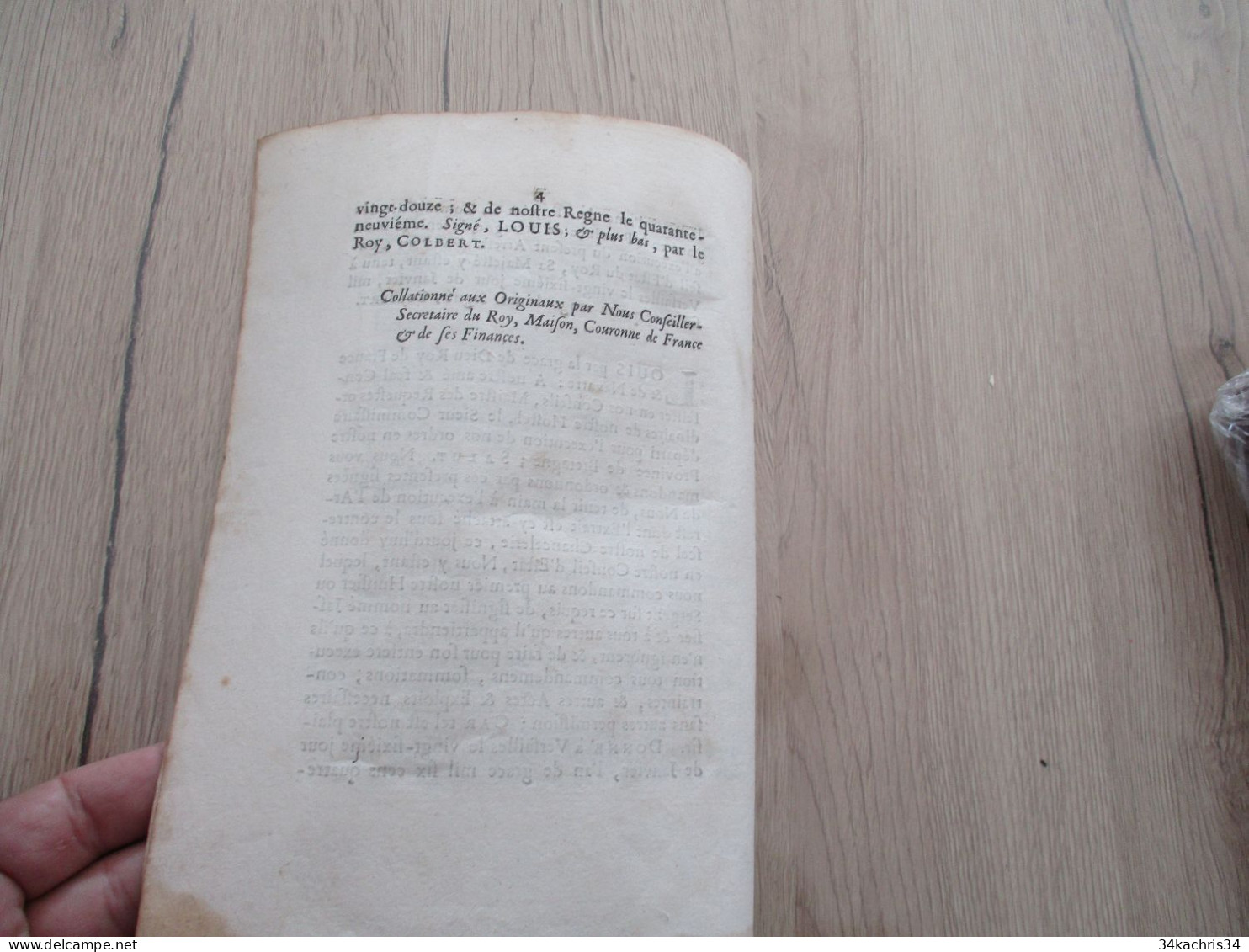 M45 Extrait Des Registres Du Conseil D'Etat 26/01/1692 Louis Colbert Marine Commerce Lepine/Jaffier Bretagne St Malo - Décrets & Lois