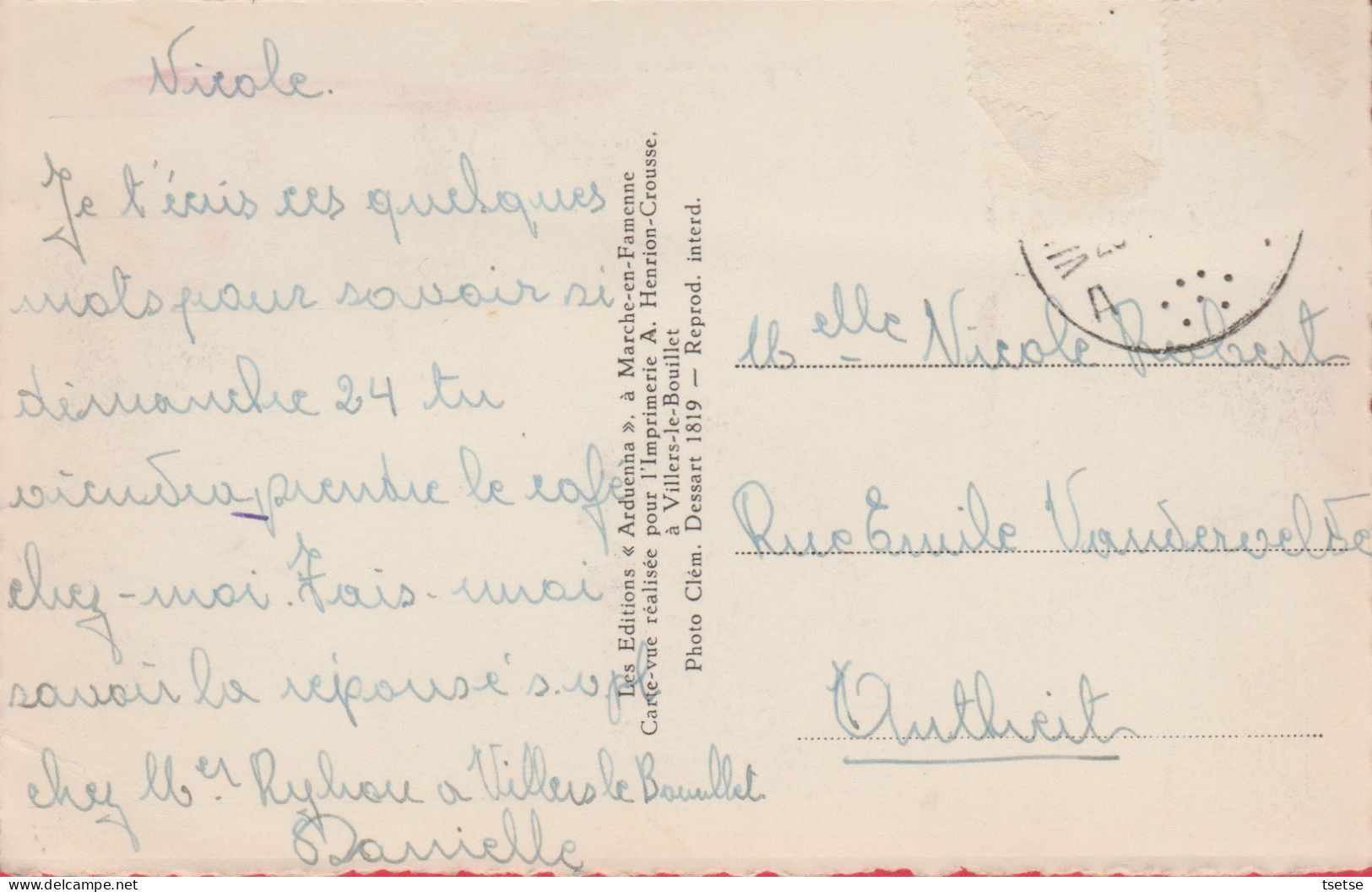 Villers-le-Bouillet - Propriété De M. Le Notaire Donnay ( Voir Verso ) - Villers-le-Bouillet