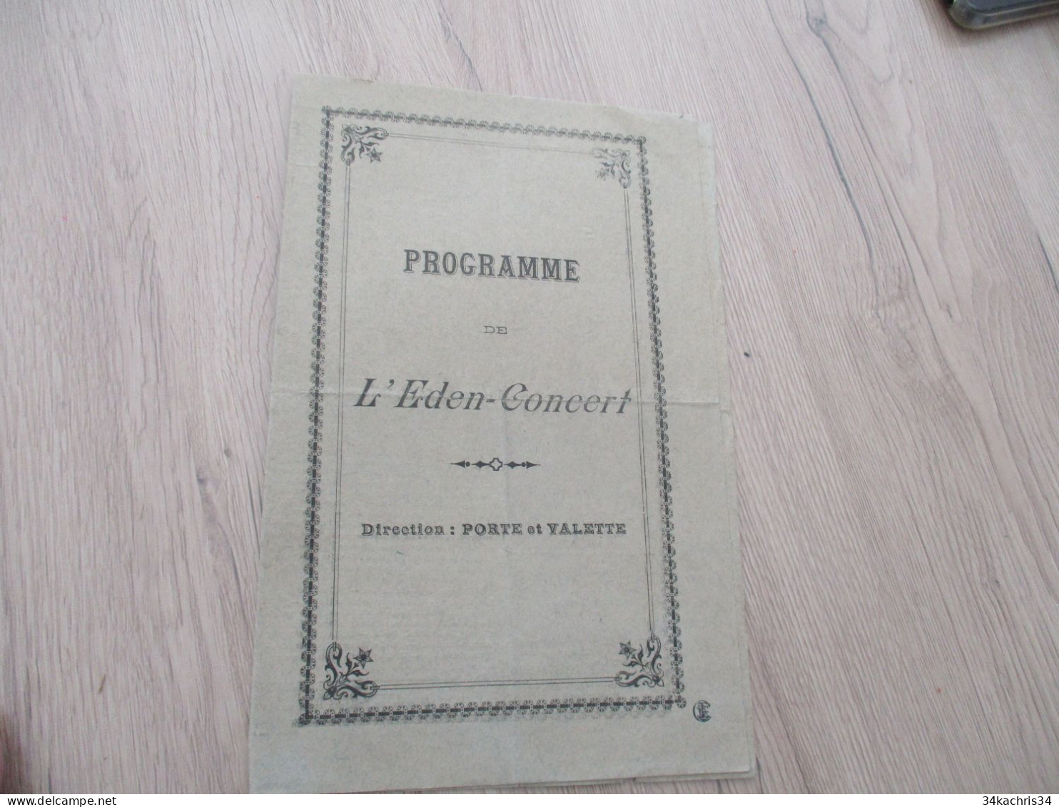 Programme Montpellier  1893 Eden Concert Par Ci Parlà Musique Comique Jongle Bungaro Zakara - Programmes