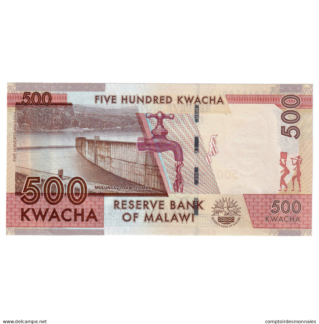 Billet, Malawi, 500 Kwacha, 2014, 2014-01-01, KM:New, NEUF - Malawi