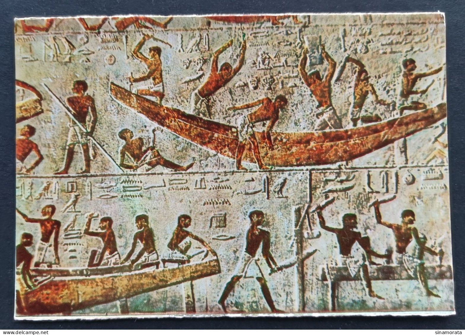 Egypt - Ship Building Scene 2560 B.C. - Antiquité