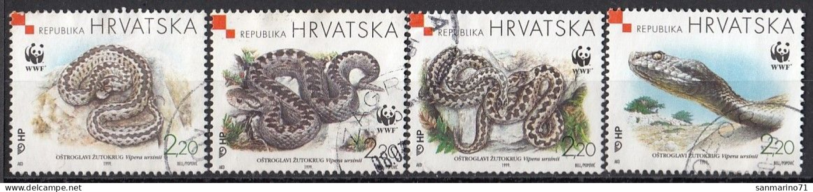 CROATIA 500-503,used,falc Hinged - Serpents