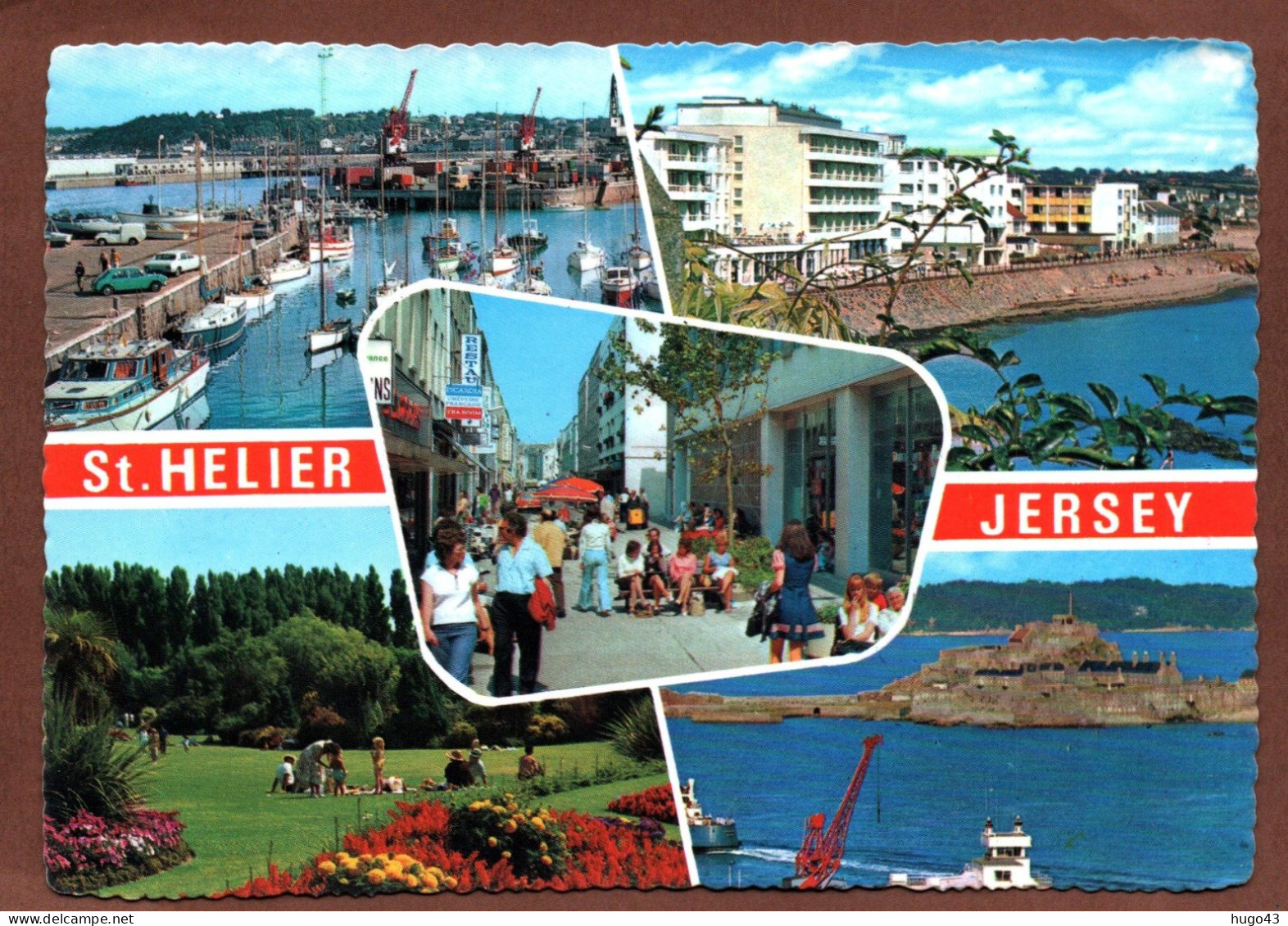 (RECTO / VERSO) JERSEY - ST. HELIER - MULTIVUES - CPSM GF - St. Helier